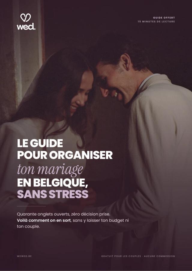 Couverture du guide WEWED, organiser son mariage en Belgique sans stress